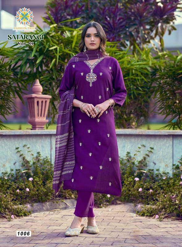 Passion tree satarangi vol-1 Kurti distributors in Ahmedabad